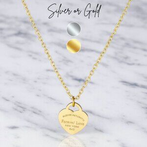 "Nicole" Necklace 💕 Stainless Steel Luxe Heart Chain Necklace